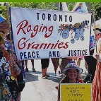 Toronto Raging Grannies march
